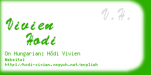 vivien hodi business card